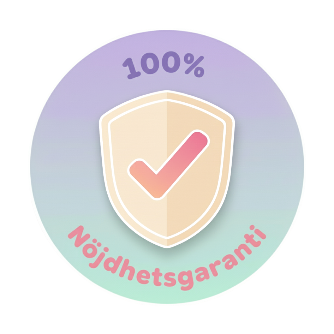 100% Nöjdhetsgaranti