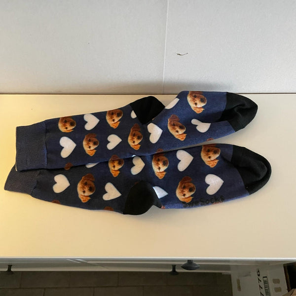 Spaniel · Marineblå med hjerter